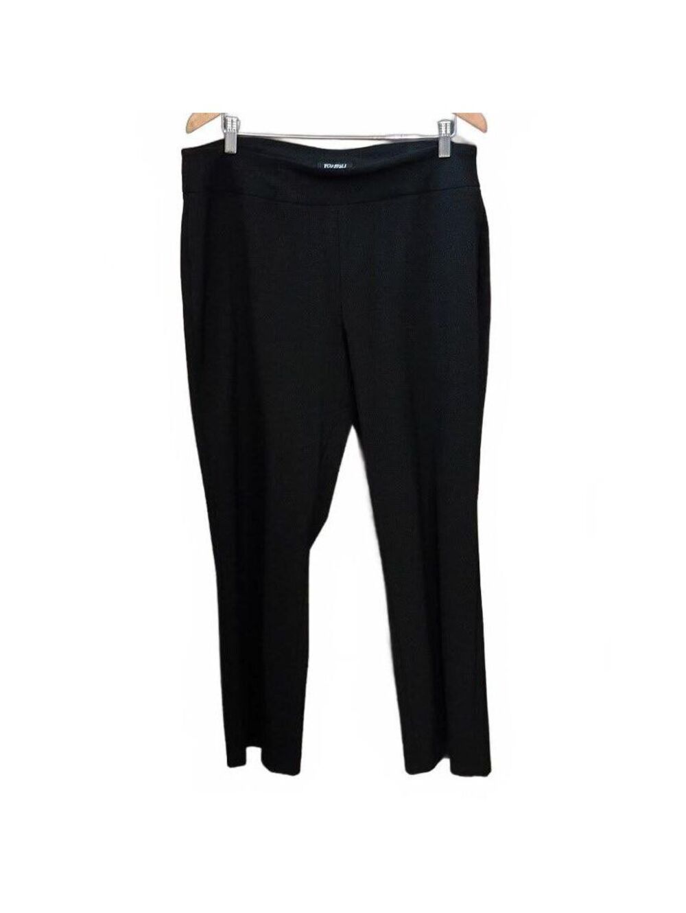 roz & ali Women's Black Stretch Pants Size 16